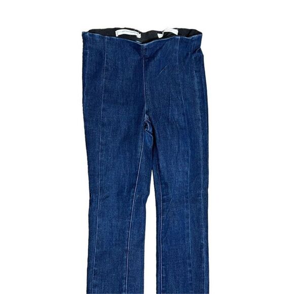 Pilcro by Anthropologie High Rise Denim Legging Size 27 Dark Blue - Picture 3 of 4